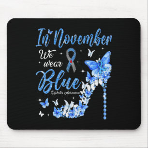 Im November tragen wir Blauer Diabetes-Butter Mousepad