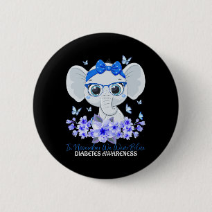 Im November tragen wir blauer Elefant T1d Diabetes Button
