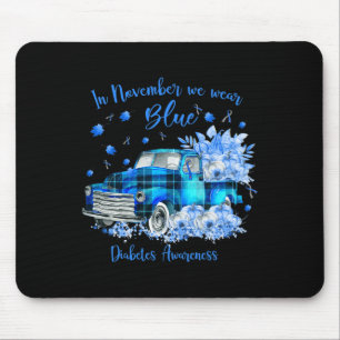 Im November tragen wir Blauer für Diabetes-Bewusst Mousepad