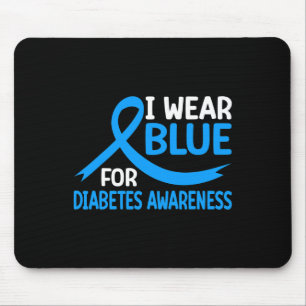 Im November tragen wir blaues Diabetes Awareness B Mousepad
