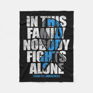 Im November tragen wir Blue T1d T2d Diabetes Fleecedecke