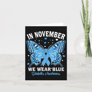 Im November tragen wir das Bewusstsein für Blaue D Karte