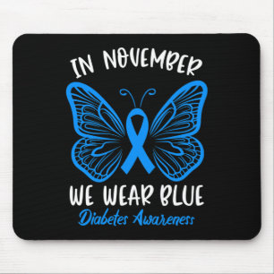 Im November tragen wir das Bewusstsein für Blaue D Mousepad
