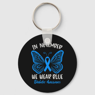 Im November tragen wir das Bewusstsein für Blaue D Schlüsselanhänger