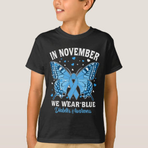 Im November tragen wir das Bewusstsein für Blaue D T-Shirt