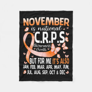 Im November tragen wir das Bewusstsein für Orange Fleecedecke