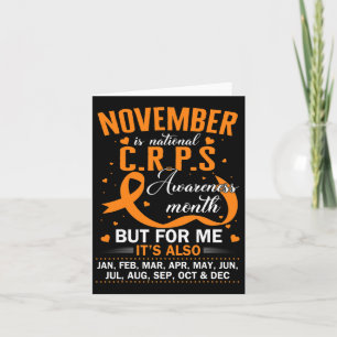 Im November tragen wir das Bewusstsein für Orange  Karte