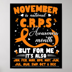 Im November tragen wir das Bewusstsein für Orange Poster