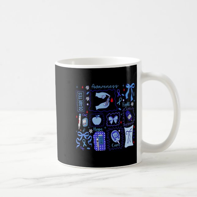 Im November tragen wir den Kampf gegen das Blaue D Kaffeetasse (Rechts)