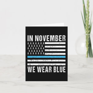Im November tragen wir den Monat des Blauen Diabet Karte