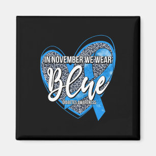 Im November tragen wir den Monat des Blauen Diabet Magnet