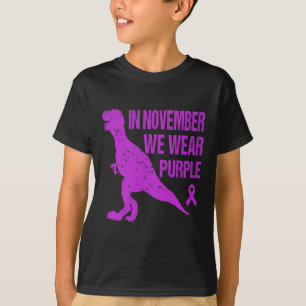 Im November tragen wir Lila Bauchspeicheldrüsenkre T-Shirt