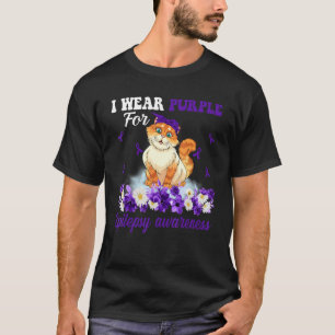 Im November tragen wir lila Katzenepilepsie-Bewuss T-Shirt