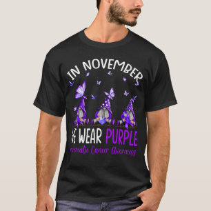 Im November tragen wir Lila Pankreaskrebs T-Shirt