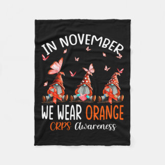 Im November tragen wir Orange Crps Sensibilisierun Fleecedecke