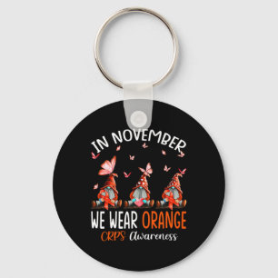 Im November tragen wir Orange Crps Sensibilisierun Schlüsselanhänger