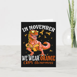 Im November tragen wir Orange Ribbon Crps Bewussts Karte
