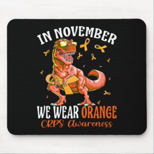 Im November tragen wir Orange Ribbon Crps Bewussts Mousepad