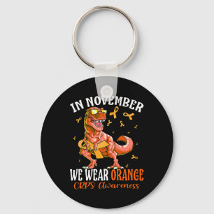 Im November tragen wir Orange Ribbon Crps Bewussts Schlüsselanhänger