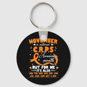 Im November tragen wir Orange Ribbon CRPS Bewussts Schlüsselanhänger