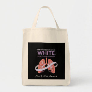 Im November tragen wir White Show Ihre Unterstützu Tragetasche