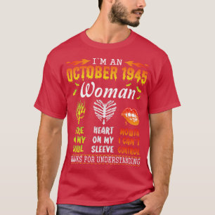 Im Oktober 1945 brennen Frauen in meinem Soul Herz T-Shirt