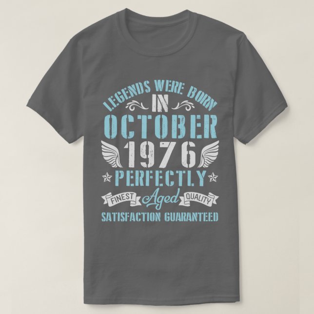 Im Oktober 1976 waren die Legenden Geboren, die vo T-Shirt (Design vorne)