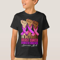 Im Oktober Brust-Krebs häusliche Gewalt Awarene