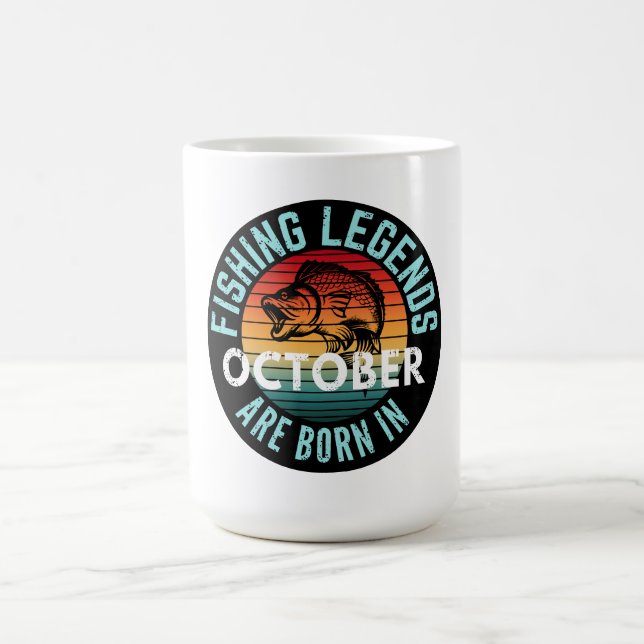IM OKTOBER SIND DIE FISCHEREILEGENEN GEBOREN KAFFEETASSE (Mittel)