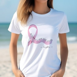 Im Oktober trage ich Pink für T-Shirt