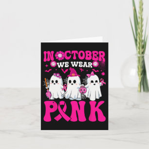 Im Oktober tragen Sie rosa Brustkrebs-Krieger Geis Karte