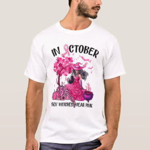 Im Oktober tragen sogar Hexen rosa Herbst Brea T-Shirt