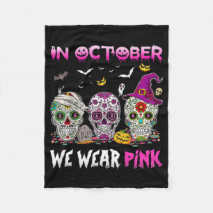 Im Oktober tragen wir Brustkrebs-Bewusstsein Pink  Fleecedecke