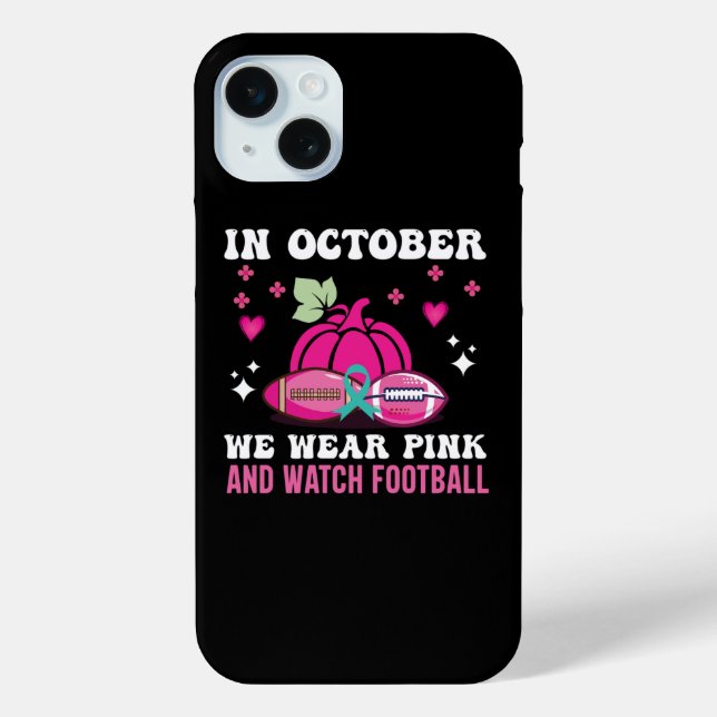 Im Oktober tragen wir das Bewusstsein für rosa Bru Case-Mate iPhone Hülle (Rückseite)