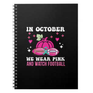 Im Oktober tragen wir das Bewusstsein für rosa Bru Notizblock