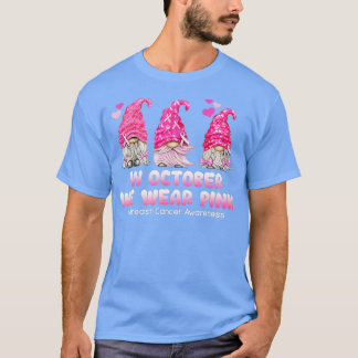 Im Oktober tragen wir das Bewusstsein für rosa Bru T-Shirt