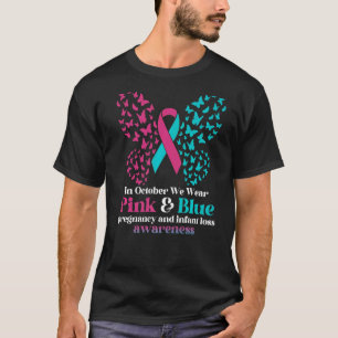 Im Oktober tragen wir den Verlust der rosa blauen  T-Shirt