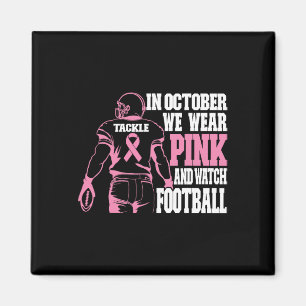 Im Oktober tragen wir ein pinkfarbenes Brustkrebsw Magnet