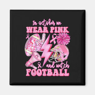Im Oktober tragen wir ein pinkfarbenes Brustkrebsw Magnet