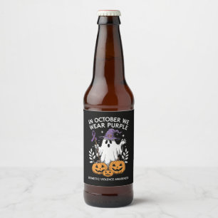 Im Oktober tragen wir einen Lila Gewalt Ghost Bierflaschenetikett