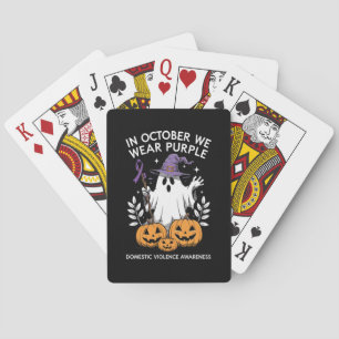 Im Oktober tragen wir einen Lila Gewalt Ghost Spielkarten