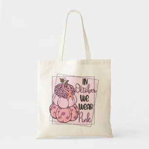 Im Oktober tragen wir einen Pink Pumpkin Turm Tragetasche