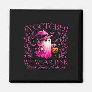 Im Oktober tragen wir einen rosa Brustkrebs-Ghost- Magnet