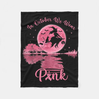 Im Oktober tragen wir einen rosa Hexenkrebs-Schlag Fleecedecke