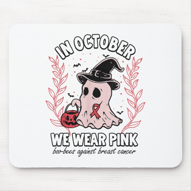 Im Oktober tragen wir NK-Boo-Bienen gegen Brustkre Mousepad (Vorne)