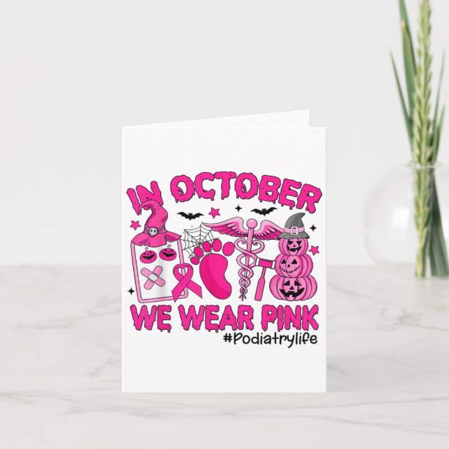 Im Oktober tragen wir NK-Brustkrebs-Diatrie Karte (Vorderseite)