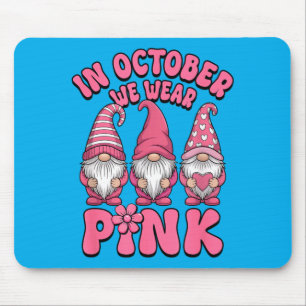 Im Oktober tragen wir nk Gnome, die Herz halten Mousepad