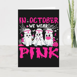 Im Oktober tragen wir Nk-Nurse Ghost Halloween-Bru Karte