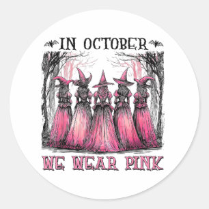 Im Oktober tragen wir Nk Ribbon Hexenbreas Runder Aufkleber