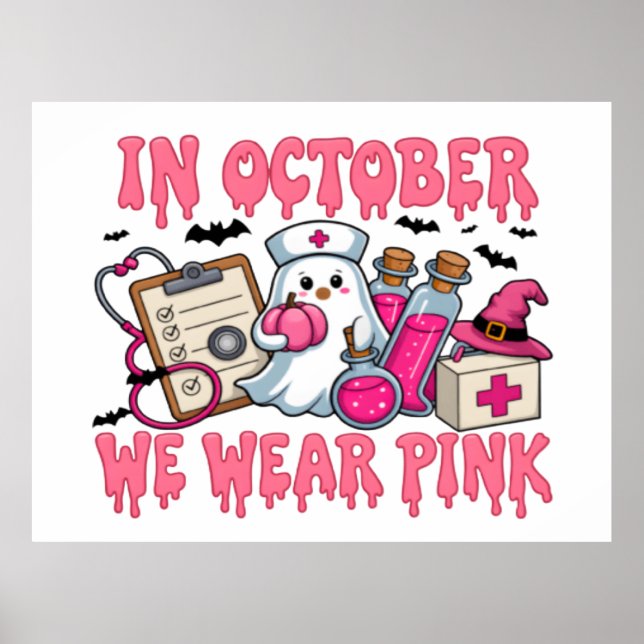 Im Oktober tragen wir Pink 2025 — der Bewegung bei Poster (Vorne)